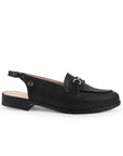 Zapato Negro Para Mujer tipo Flats Destalonado Herraje Moda 3510192