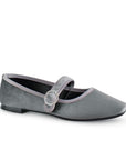 Balerinas Gris Dama Flats Comoda Hebilla Moda Casual 3201406