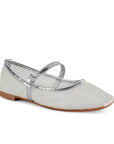 Balerinas Plata Mujer Estilo Elegante Comoda Hebilla Moda Flats 3201408