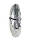 Balerinas Plata Mujer Estilo Elegante Comoda Hebilla Moda Flats 3201408