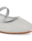 Balerinas Plata Mujer Estilo Elegante Comoda Hebilla Moda Flats 3201408