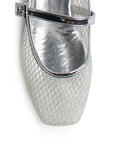 Balerinas Plata Mujer Estilo Elegante Comoda Hebilla Moda Flats 3201408