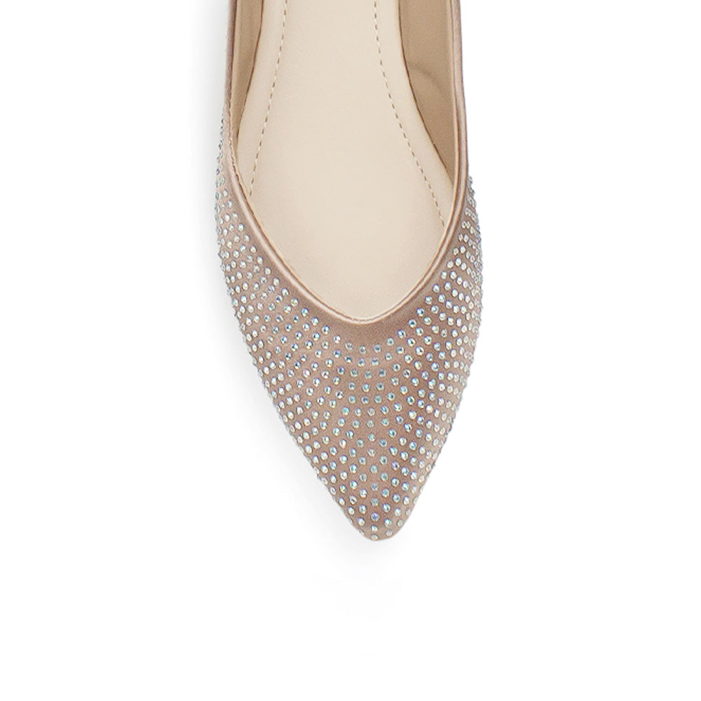 Balerina Maquillaje Piso Dama Pedreria Casual Zapato Para Mujer Moda 4930011