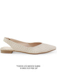Balerina Beige Casual Dama Piso Puntal Destalonada Moda Flats 4930012