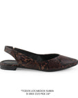 Balerina Cafe Casual Dama Piso Puntal Destalonada Moda Flats 4930013