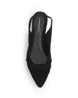 Zapatos Negro Balerinas Mujer Punta Fina Clasicas Con Moño Dama 4930015