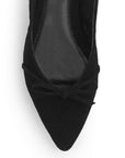 Zapatos Negro Balerinas Mujer Punta Fina Clasicas Con Moño Dama 4930015