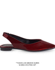Balerina Vino Casual Dama Piso Puntal Destalonada Moda Flats 4930022