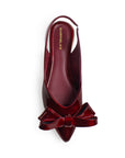 Balerinas Vino Mujer Estilo Elegante Moño Flats Moda 4930030