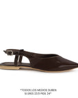 Balerinas Cafe Mujer Destalonada Hebilla Comoda Casual Flats 4930032
