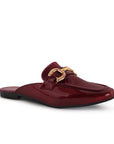 Balerinas Vino Dama Zapatos Destalonados Herrajes Moderno 4930033