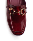 Balerinas Vino Dama Zapatos Destalonados Herrajes Moderno 4930033