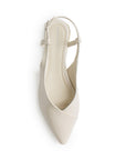 Balerinas Beige Mujer Destalonada Hebilla Comoda Casual Flats 4930039
