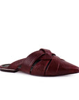 Balerinas Vino Mujer Estilo Trenzada Casual Cómoda Flats Moda 4930041