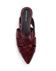 Balerinas Vino Mujer Estilo Trenzada Casual Cómoda Flats Moda 4930041