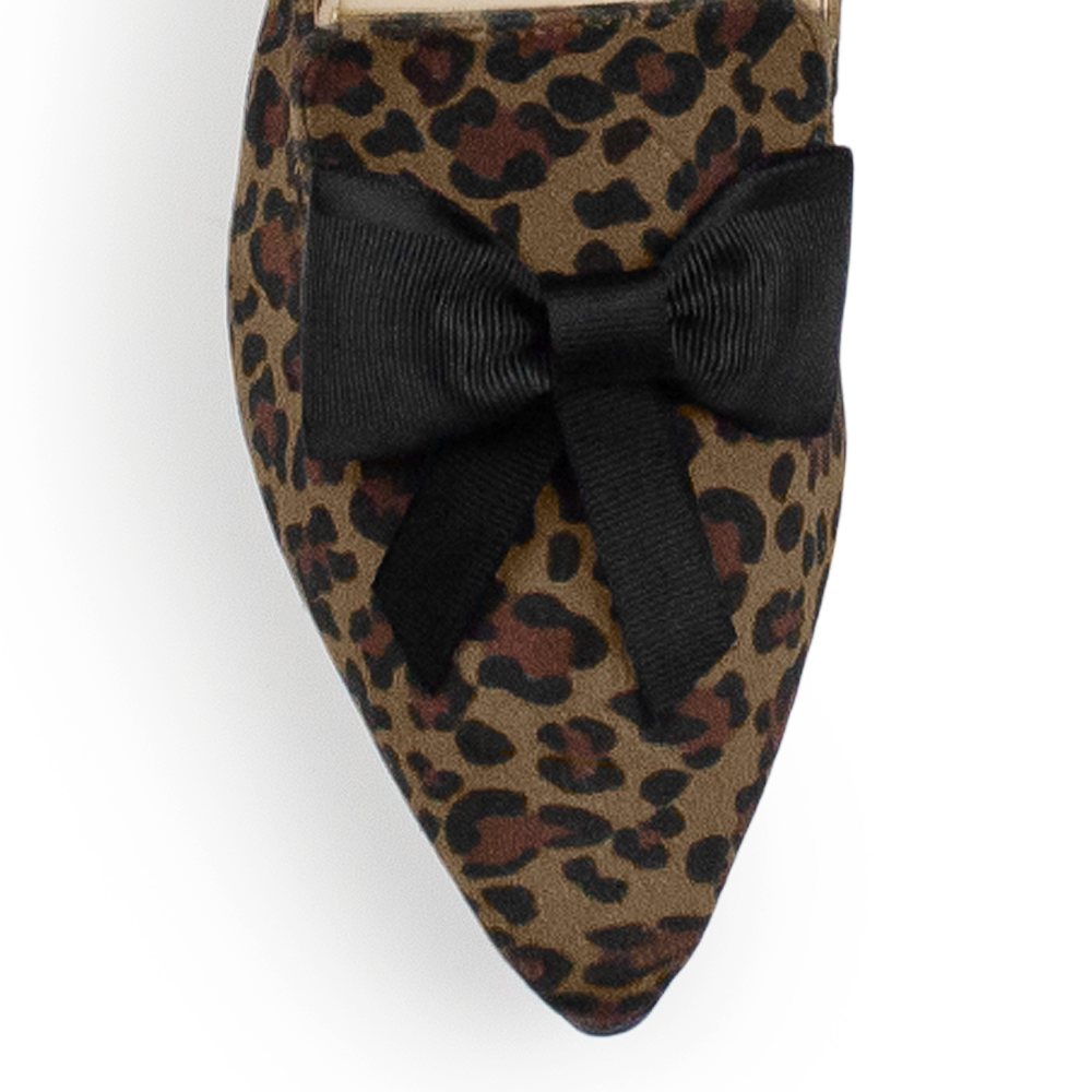 Mule Cafe Negro Adorno En Punta Casual Mujer Piso Destalonado Moda 3520167