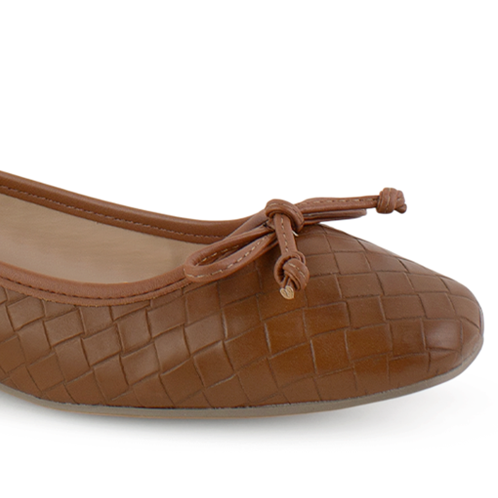 Balerina Cafe Detalle Moño Mujer Zapato Plano Flats Casual 3402912
