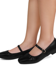 Balerina Negro Mujer Casual Pulsera Moda Comodo Zapato Dama 3402918