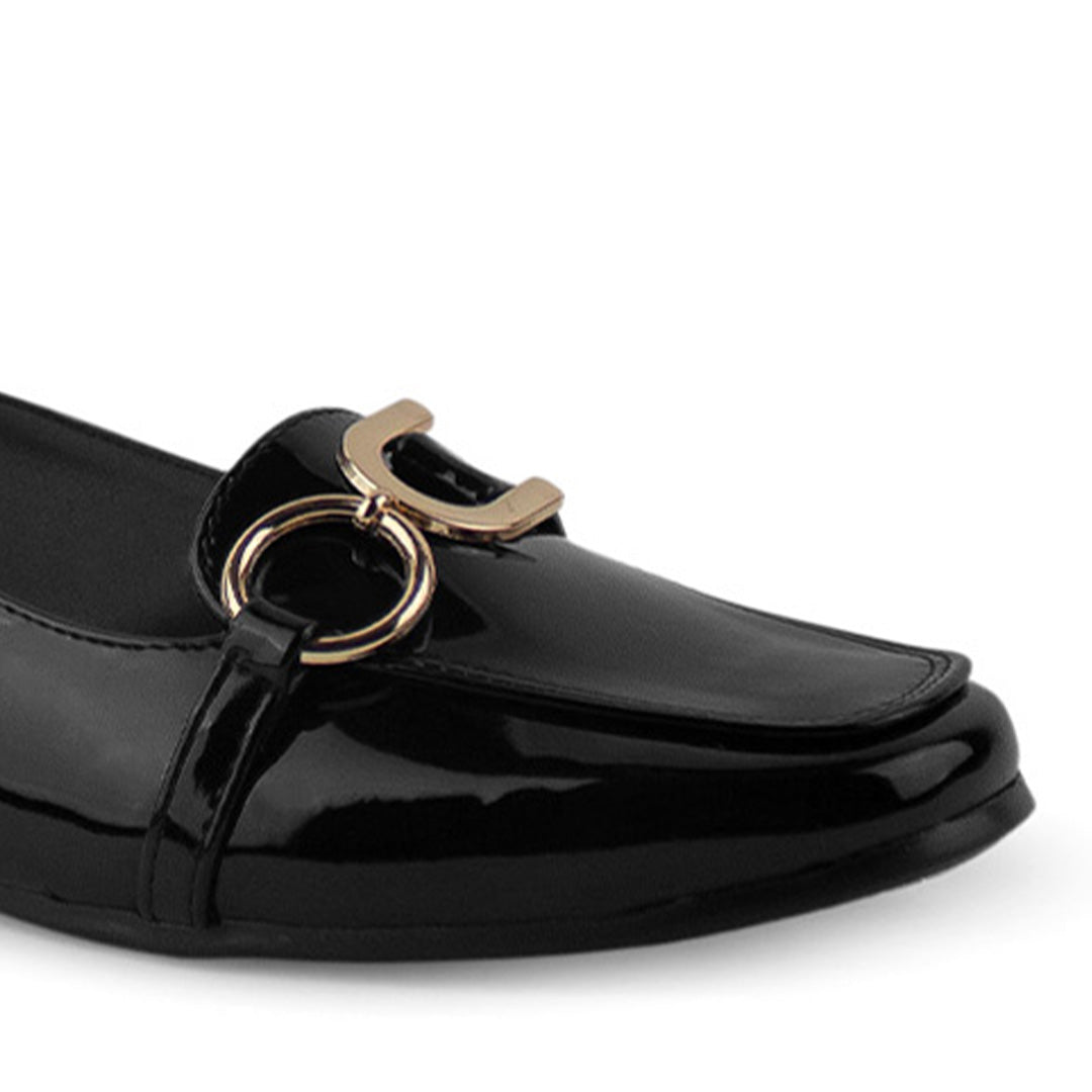 Mules Negro Mujer Zapato Piso Herraje Moda Destalonado Dama 2880117