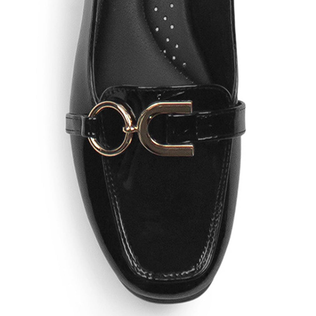 Mules Negro Mujer Zapato Piso Herraje Moda Destalonado Dama 2880117