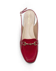 Mules Rojo Piso Moda Casual Balerina Mujer Comodo Destalonado 2880118