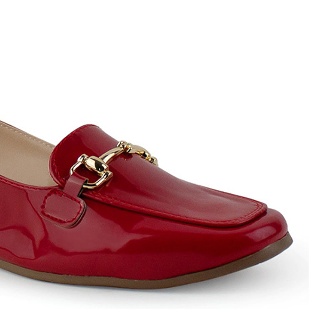 Mules Rojo Piso Moda Casual Balerina Mujer Comodo Destalonado 2880118