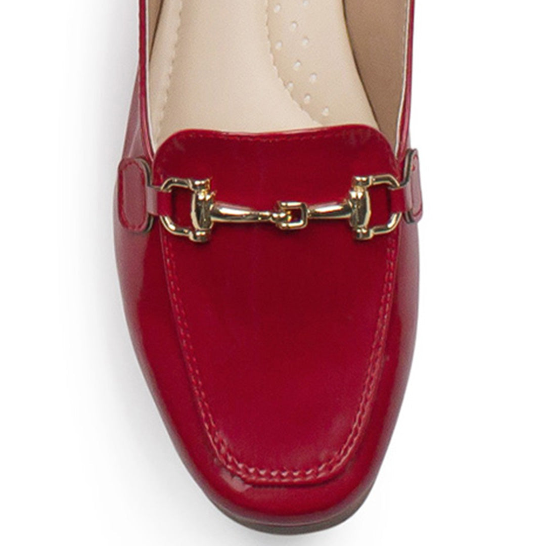 Mules Rojo Piso Moda Casual Balerina Mujer Comodo Destalonado 2880118