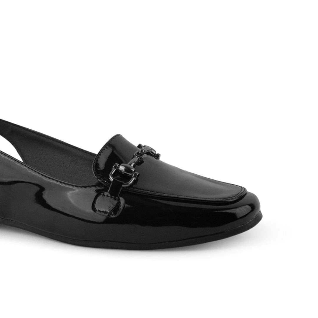 Mules Negro Piso Moda Casual Balerina Mujer Comodo Destalonado 2880120