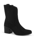 Bota Negro Vaquera Tacon Grueso Moderna Casual Comoda 3201382