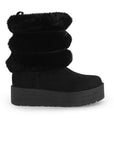 Botas Negro Mujer Casual Polar Invierno Comodo Moda 3201394