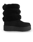 Botas Negro Mujer Casual Polar Invierno Comodo Moda 3201394