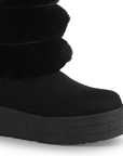 Botas Negro Mujer Casual Polar Invierno Comodo Moda 3201394