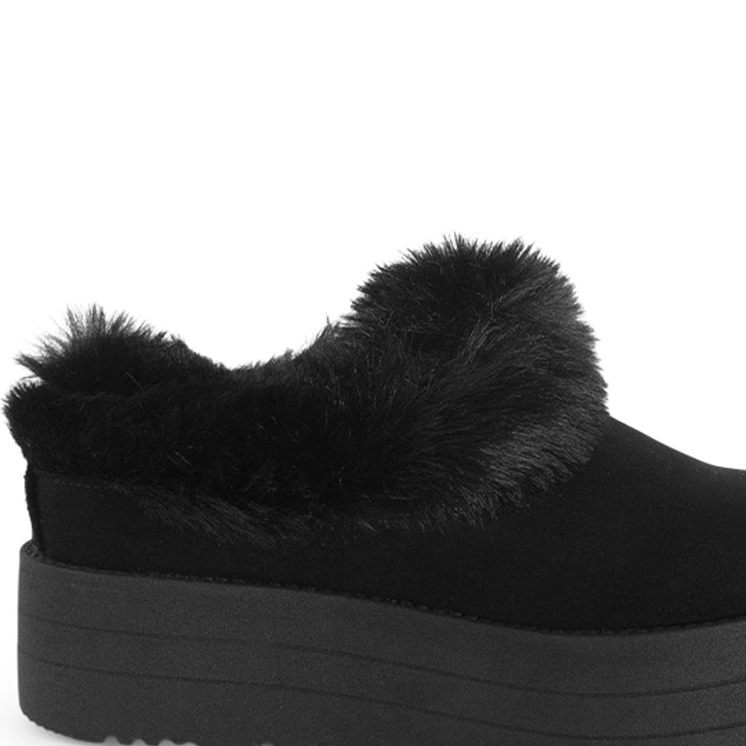 Botas Negro Cortas Mujer Invernal Peluche Comodo Tendencia 3201400