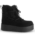 Botas Negro Dama Invierno Agujetas Peluche Comodas Casual 3201402