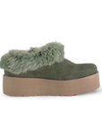 Botas Verde Cortas Mujer Invernal Peluche Comodo Tendencia 3201403