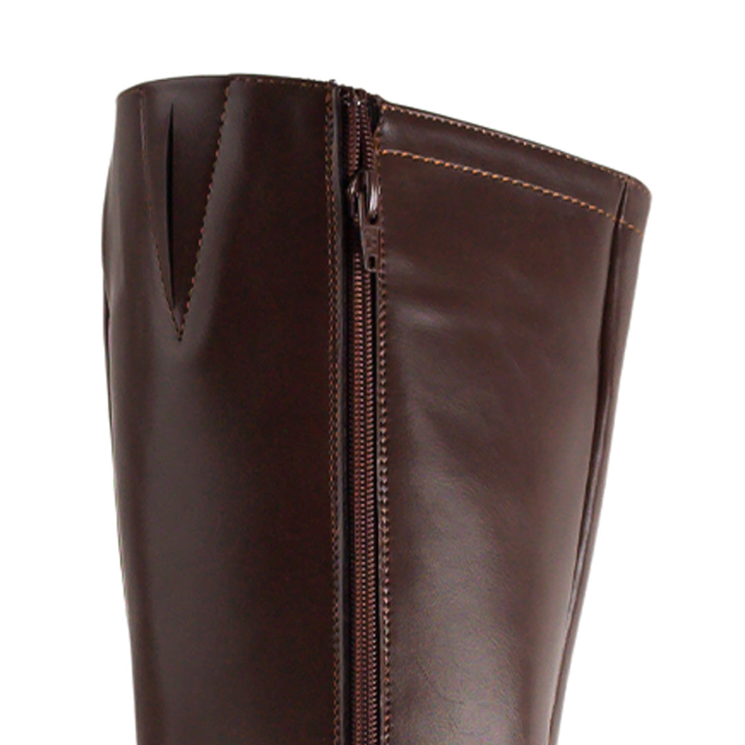 Botas Café Mujer Casual Estilo Campera Tacón Bajo Hebillas Moda 3201410