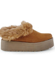 Botas Cafe Cortas Mujer Invernal Peluche Comodo Tendencia 3201412