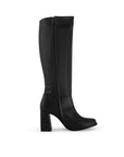 BOTA NEGRO CASUAL DAMA LARGA TACÓN MEDIO 4340119