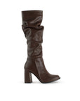 Botas Cafe Moda Mujer Comodas Elegantes Tacon Alto Moda 4340145
