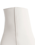 BOTA BEIGE BOTÍN TACÓN ANCHO CASUAL PLATAFORMA DAMA MODA 1710552