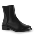 Bota Negro Mujer Suela Plana Botin Corto Elastico Moda Casual 1710620