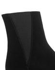Bota Negro Mujer Suela Plana Botin Corto Elastico Moda Casual 1710621