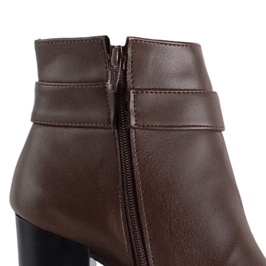 BOTA CAFE DAMA MUJER CASUAL ELEGANTE BOTÍN ALTO 1710623