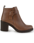 Botin Cafe Mujer Tacon Bajo Nudo Moda Dama Casual Comoda 3402875