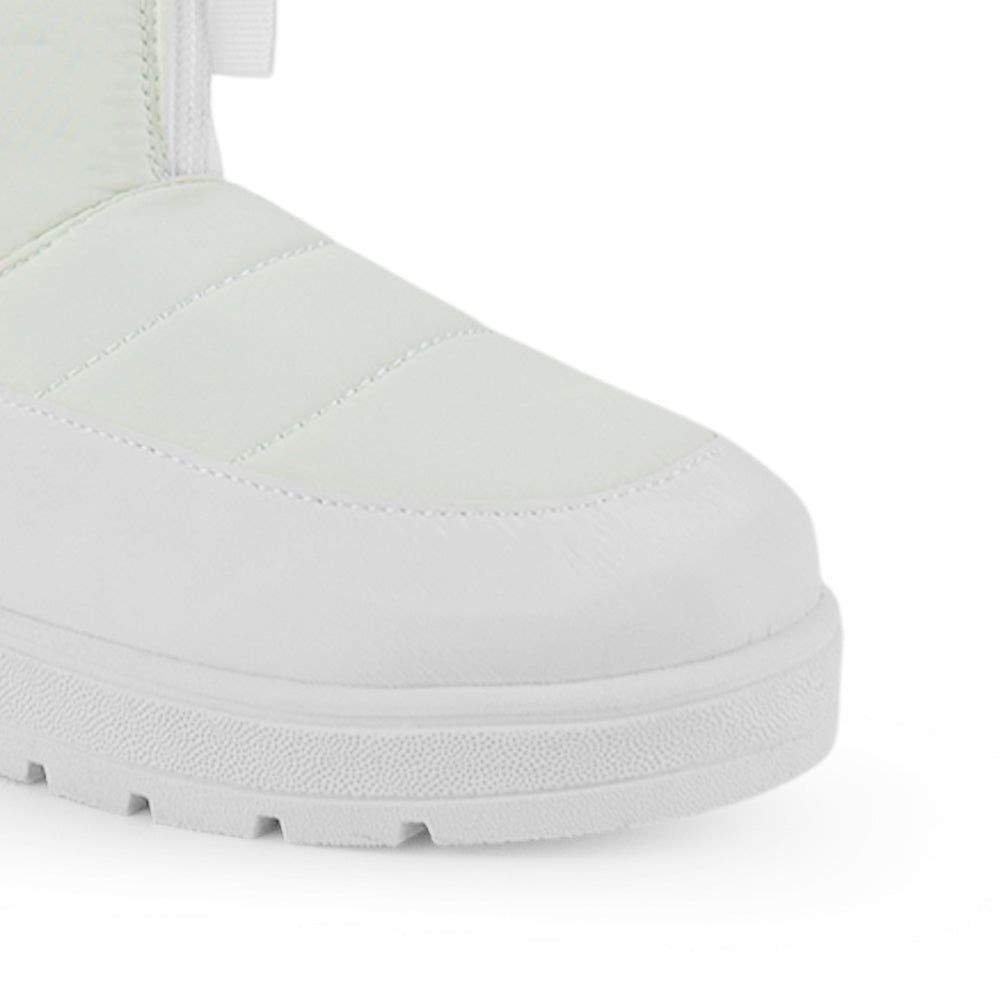 Bota Beige Moda Dama Plataforma Baja Cierre Moda Casual 4870031