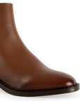 Botin Cafe Mujer Cierre Lateral Tacon Bajo Casual Botas Elegantes 3770161