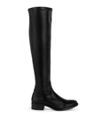 Bota Negro Dama Tubo Largo Tacon Bajo Maxibotas Stretch 3430034