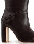 Botas Cafe Largas Para Mujer Casual Tacon Alto Moda Elegante 3430047