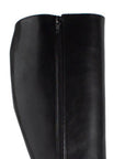 Bota Negro Tacon Alto Hebilla Decorativa Moda Casual 3430048