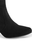 Botas Negro Larga Moda Mujer Casual Tacon Elegante Alta 3270296